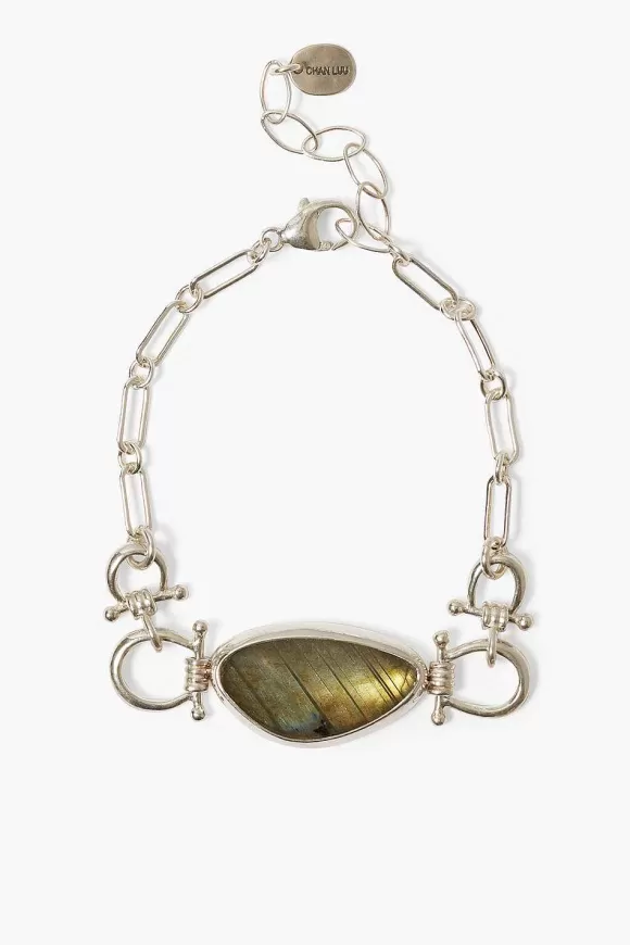 Chan Luu Cheval Bracelet Silver Labradorite Cheap