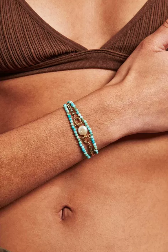 Chan Luu Cheval Naked Wrap Bracelet Turquoise Discount