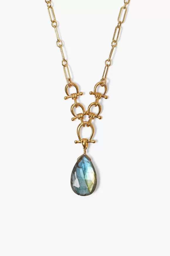 Chan Luu Cheval Necklace Gold Labradorite Flash Sale