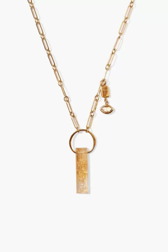 Chan Luu Cleo Necklace Citrine Sale