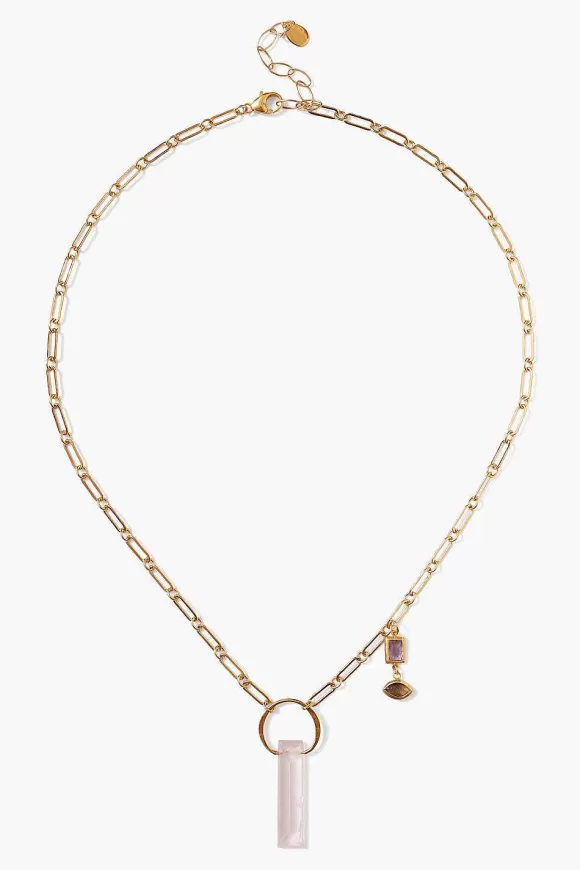 Chan Luu Cleo Necklace Rose Quartz Fashion