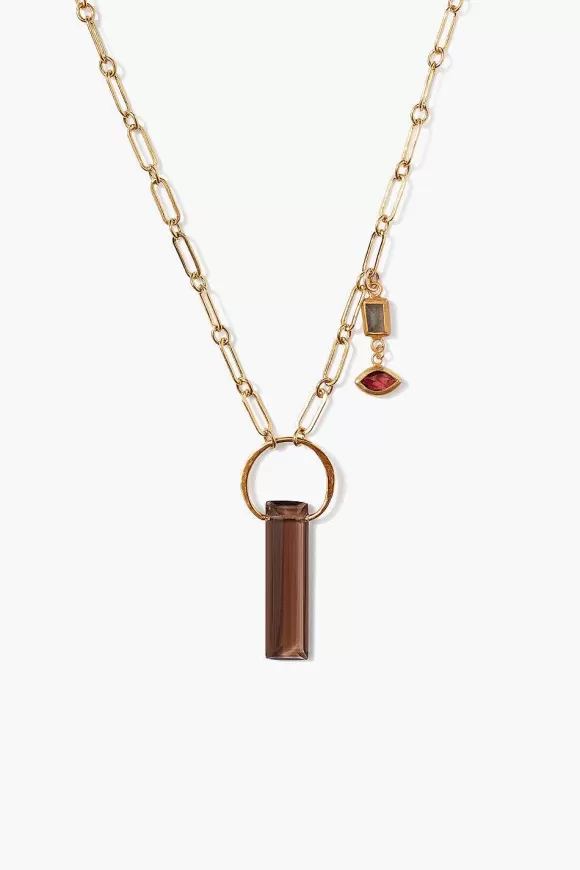 Chan Luu Cleo Necklace Smoky Quartz Shop