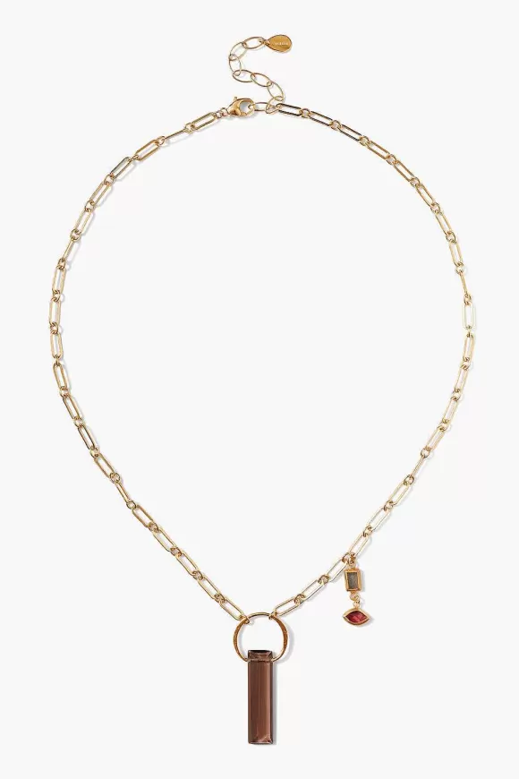 Chan Luu Cleo Necklace Smoky Quartz Shop