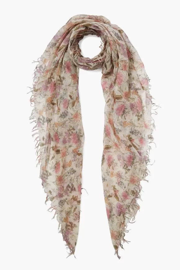 Chan Luu Coconut Milk Floral Cashmere And Silk Scarf Discount