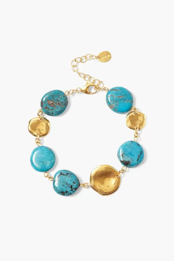 Chan Luu Coin Bracelet Turquoise New