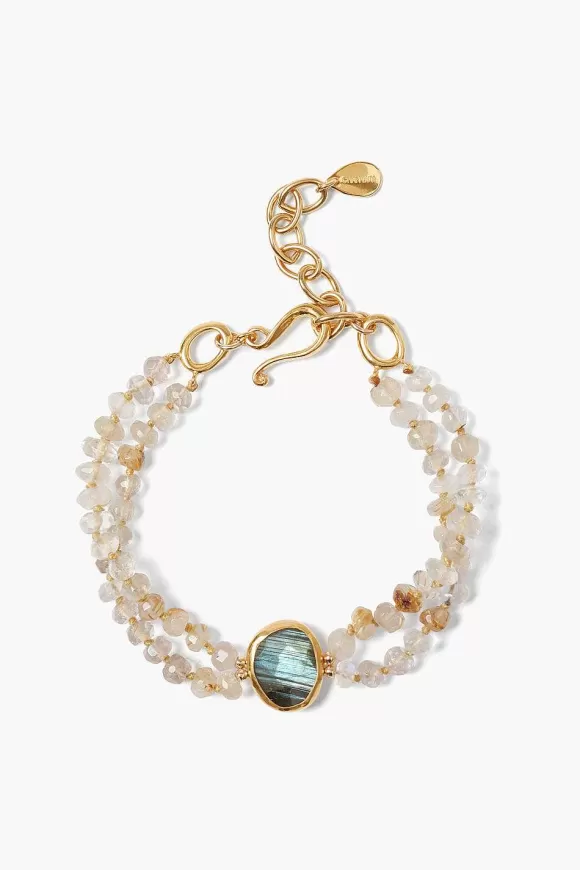 Chan Luu Colette Bracelet Rutilated Quartz Clearance