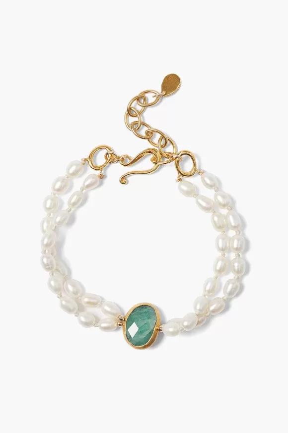 Chan Luu Colette Bracelet White Pearl Clearance