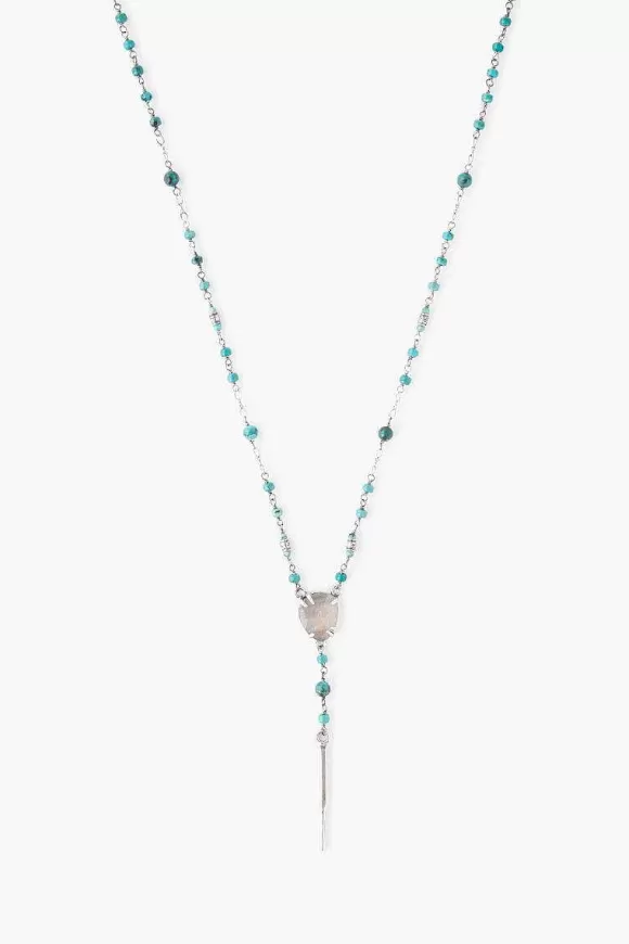 Chan Luu Compressed Turquoise Mix Y-Necklace Best Sale