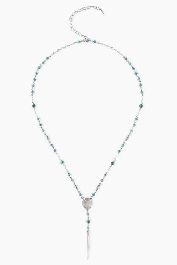 Chan Luu Compressed Turquoise Mix Y-Necklace Best Sale