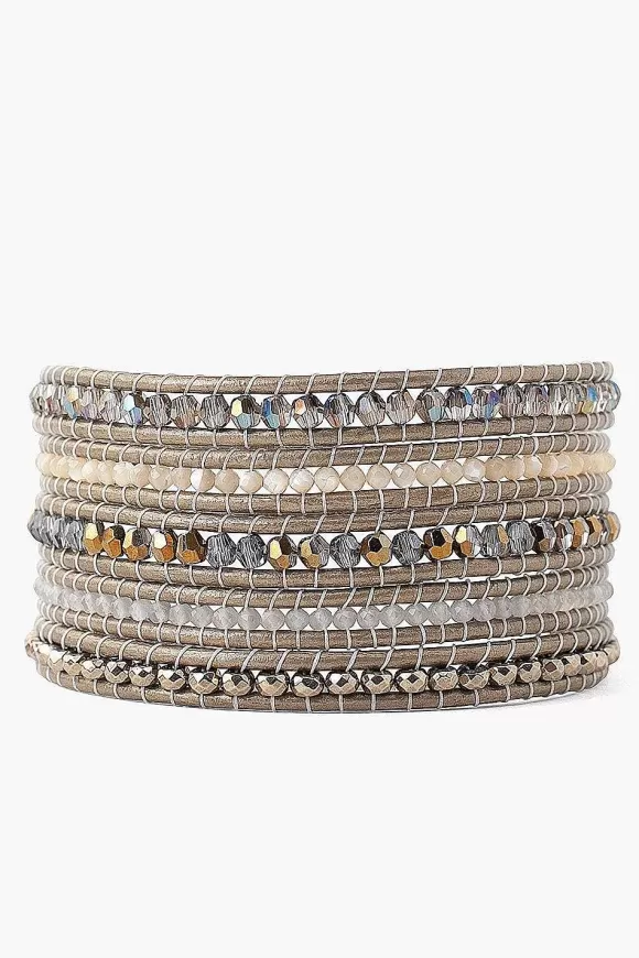 Chan Luu Crystal Dorado Mix Wrap Bracelet Outlet