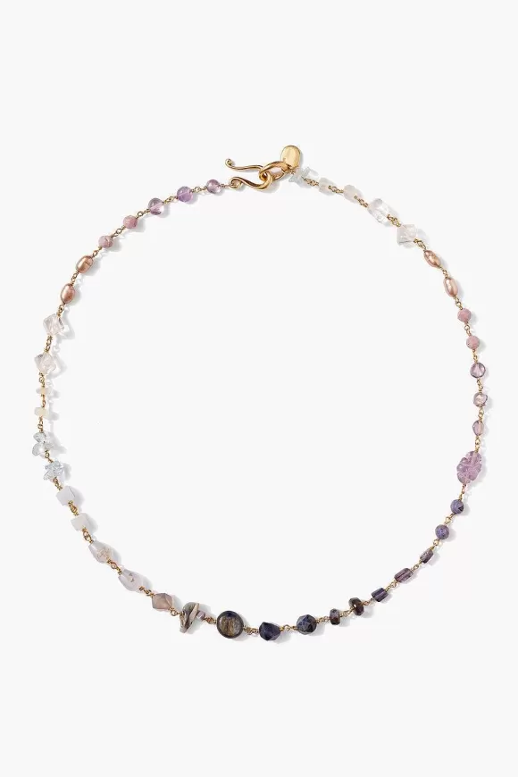 Chan Luu Daphne Beaded Necklace Iolite Mix Shop