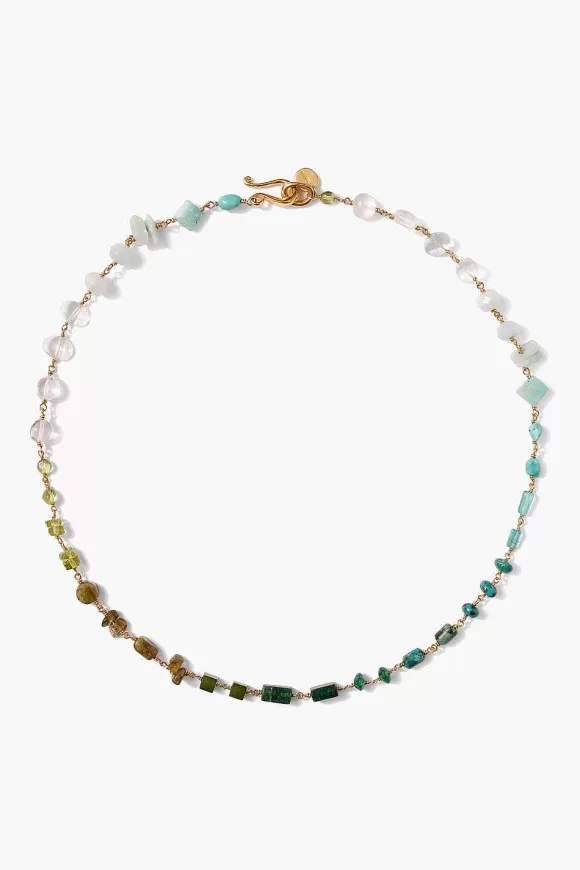 Chan Luu Daphne Beaded Necklace Turquoise Mix Best