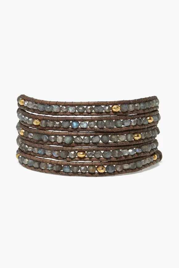 Chan Luu Denali Wrap Bracelet Blue Lab Mix Fashion