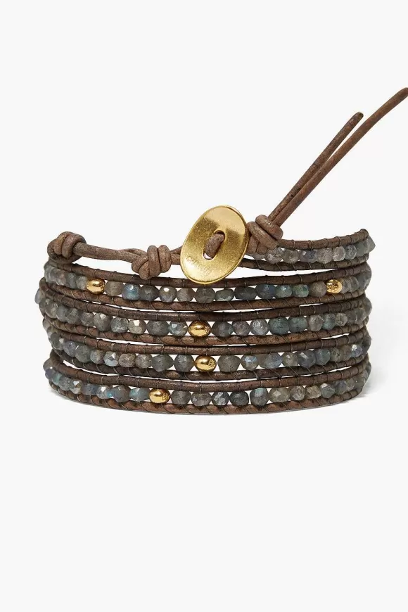 Chan Luu Denali Wrap Bracelet Blue Lab Mix Fashion