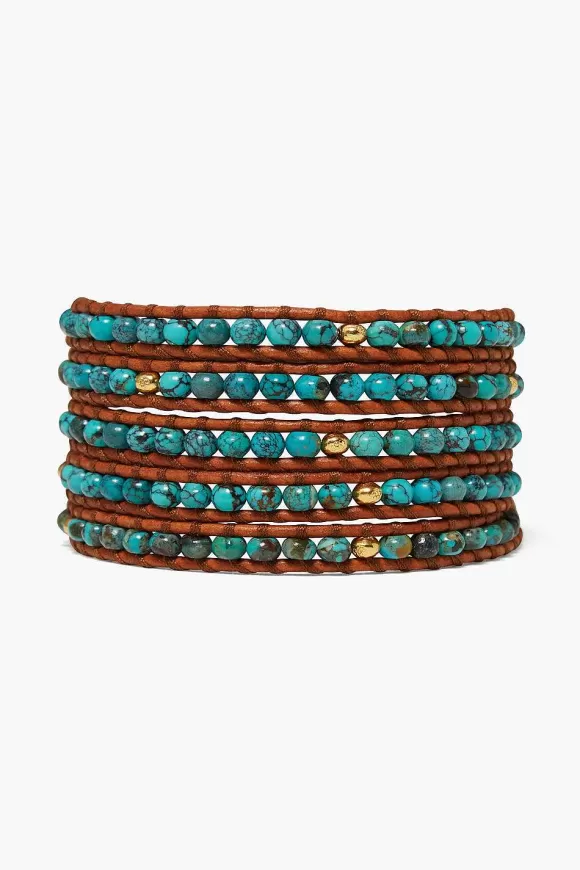 Chan Luu Denali Wrap Bracelet Turquoise New