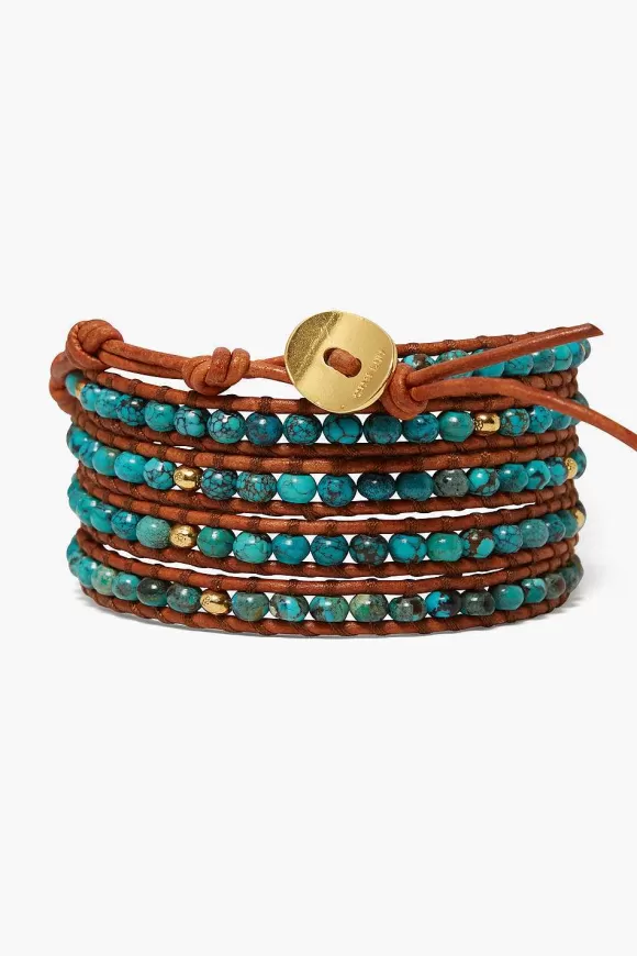 Chan Luu Denali Wrap Bracelet Turquoise New