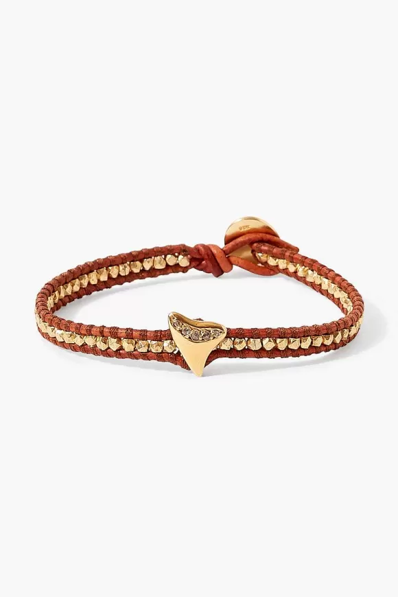 Chan Luu Diamond Mako Single Wrap Bracelet Brown Cheap