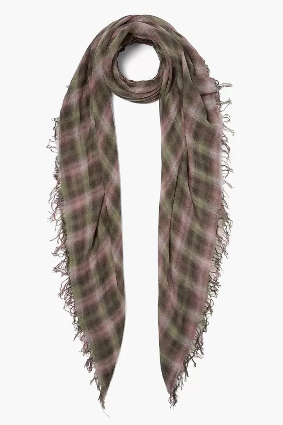 Chan Luu Forest Plaid Cashmere And Silk Scarf Best Sale