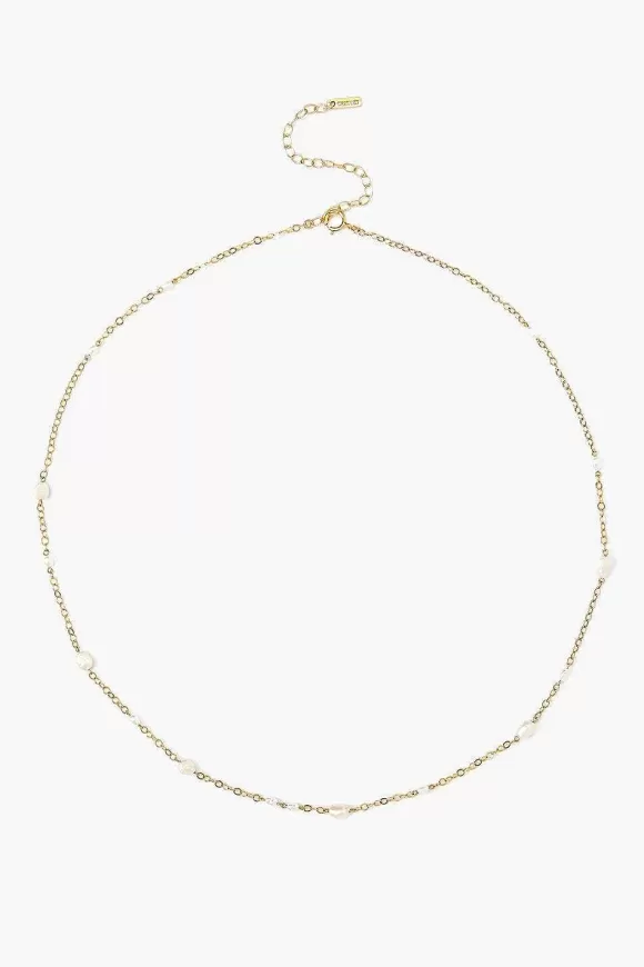 Chan Luu Free-Form White Pearl Mix Short Necklace Online