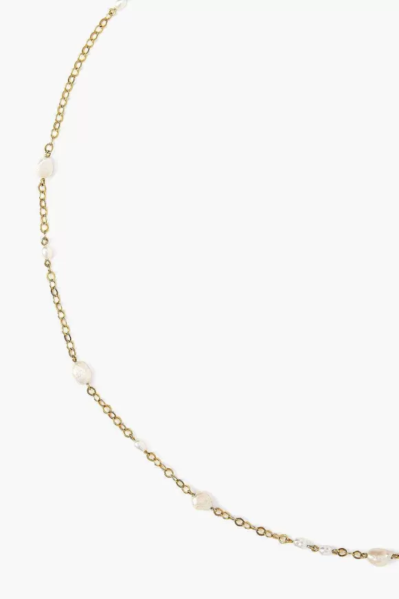 Chan Luu Free-Form White Pearl Mix Short Necklace Online