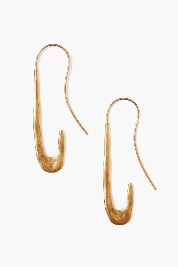 Chan Luu Gala Crescent Earrings Maxi Gold Online