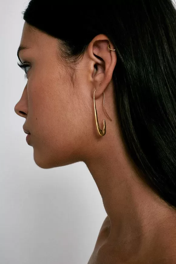 Chan Luu Gala Crescent Earrings Maxi Gold Online