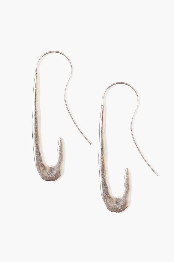 Chan Luu Gala Crescent Earrings Maxi Silver Cheap