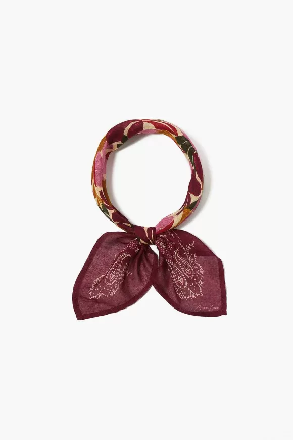 Chan Luu Garden Floral Bandana Hyacinth Violet Best