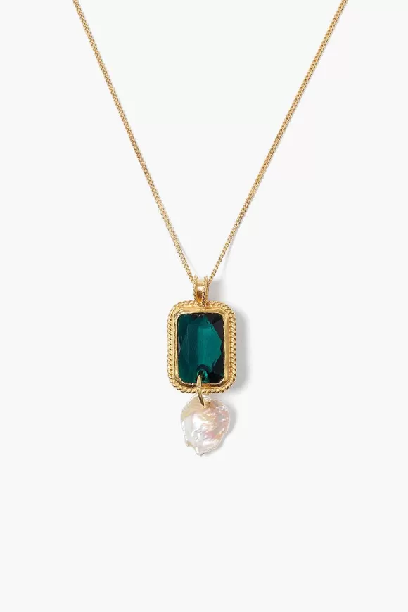 Chan Luu Geneva Necklace Emerald Discount