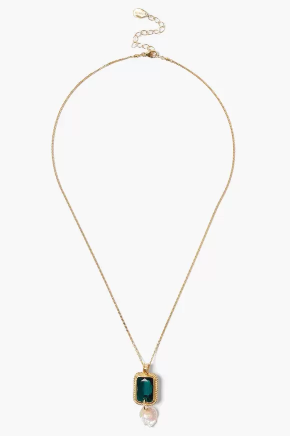 Chan Luu Geneva Necklace Emerald Discount