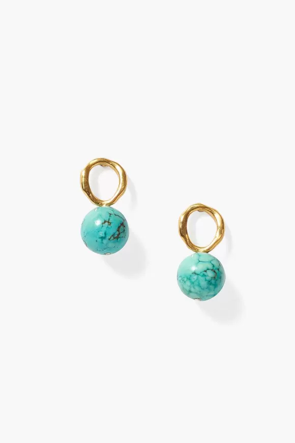 Chan Luu Globe Stud Earrings Turquoise Best