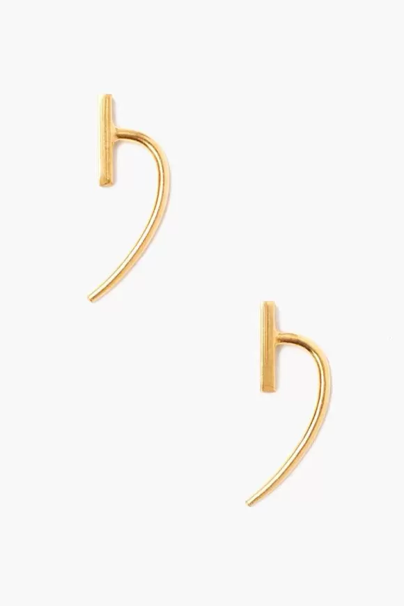 Chan Luu Gold Bar And Hook Earrings Best Sale