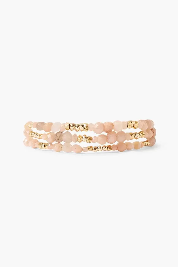 Chan Luu Granada Naked Wrap Bracelet Sunstone Clearance