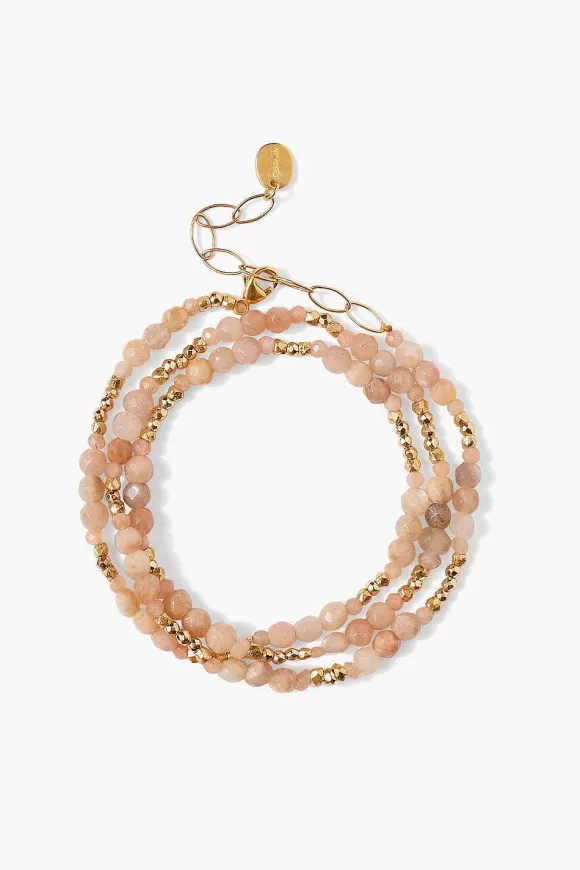 Chan Luu Granada Naked Wrap Bracelet Sunstone Clearance