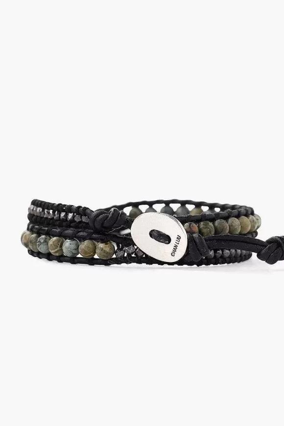 Chan Luu Green Mix Double Wrap Bracelet Discount