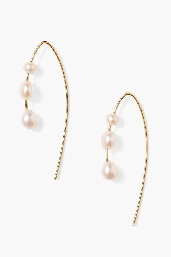 Chan Luu Hanalei Pearl Earrings Gold Fashion