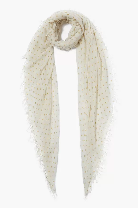 Chan Luu Honey Dot Cashmere And Silk Scarf Clearance