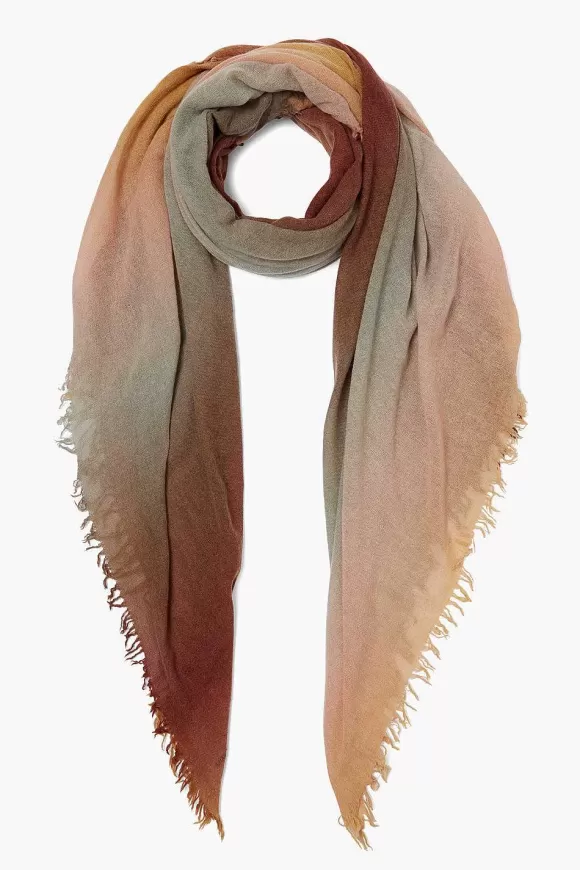 Chan Luu Honey Gold Ombre Cashmere Scarf Clearance