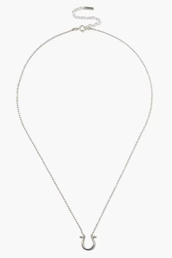 Chan Luu Horseshoe Necklace Silver Clearance