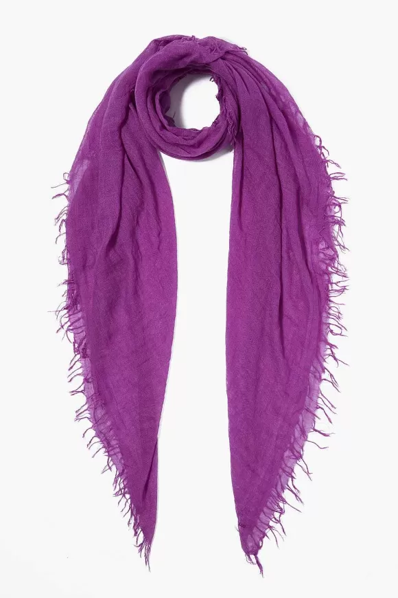 Chan Luu Hyacinth Violet Cashmere And Silk Scarf Best