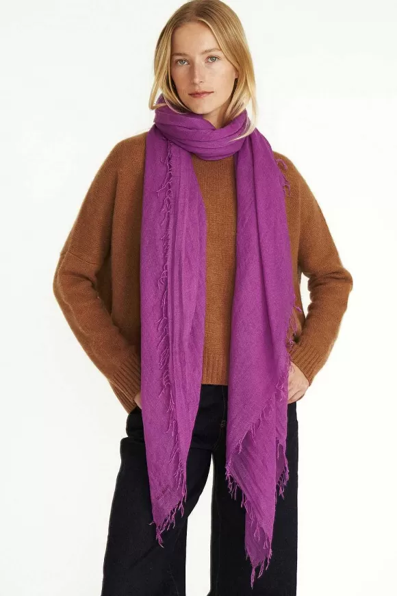 Chan Luu Hyacinth Violet Cashmere And Silk Scarf Best