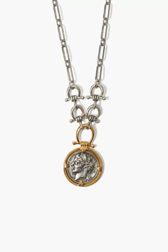 Chan Luu Imperatrice Coin Necklace Silver Mix Sale