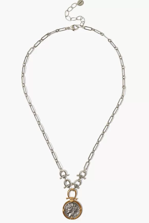 Chan Luu Imperatrice Coin Necklace Silver Mix Sale