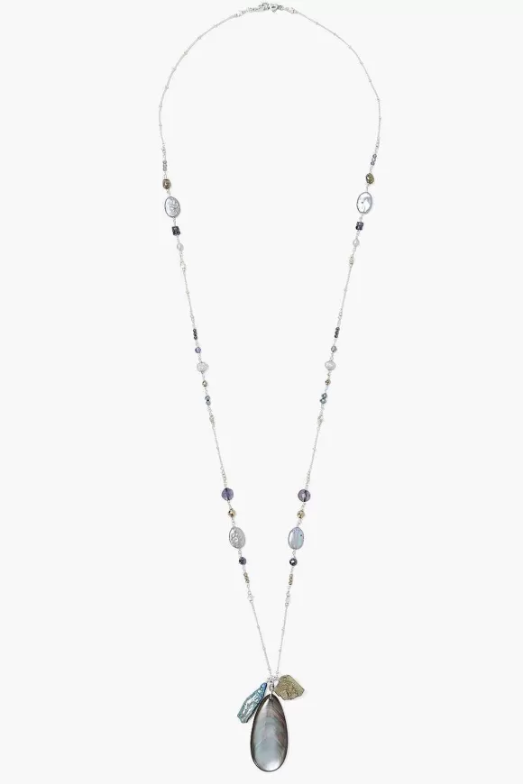 Chan Luu Iolite Mix Charm Necklace Clearance