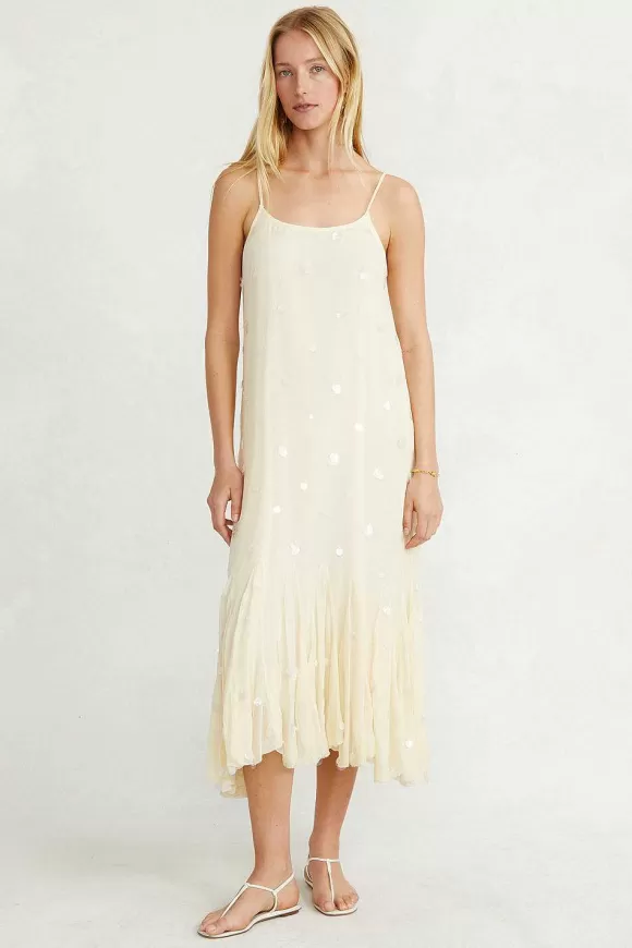 Chan Luu Isabella Dress Cloud Cream Flash Sale