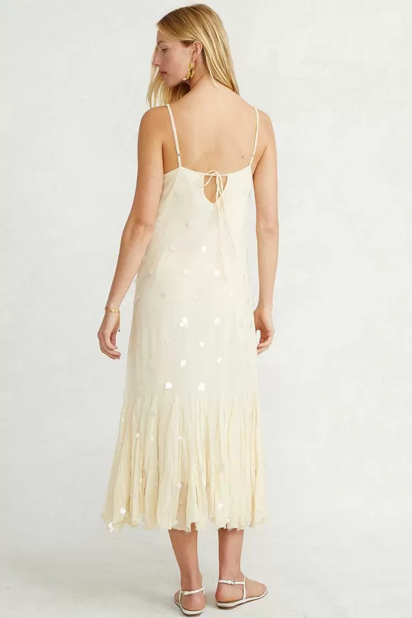 Chan Luu Isabella Dress Cloud Cream Flash Sale