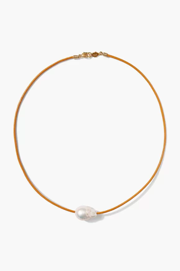 Chan Luu Isla Pearl Necklace Marigold Sale