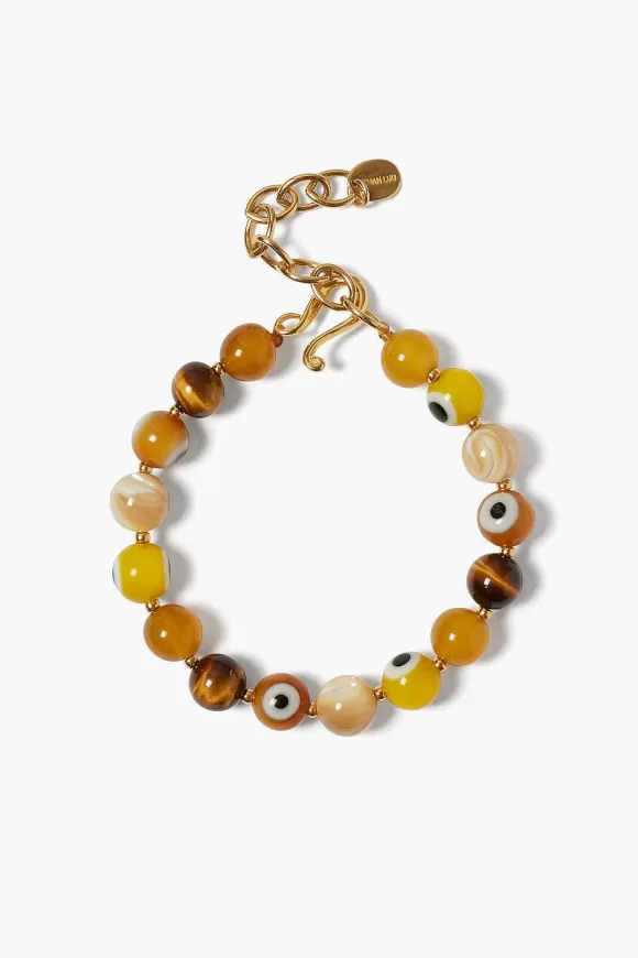 Chan Luu Izmir Evil Eye Bracelet Yellow Mix Cheap