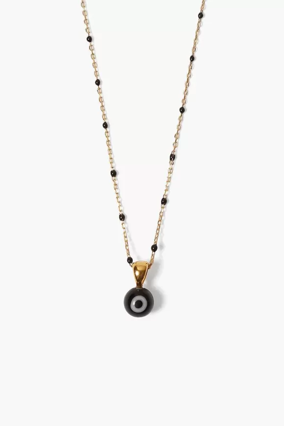 Chan Luu Izmir Evil Eye Necklace Black Outlet