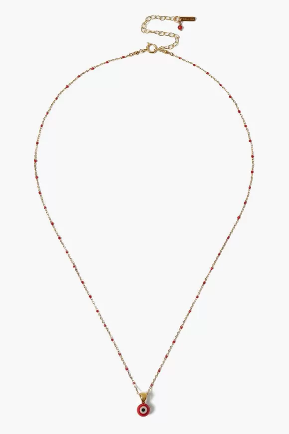 Chan Luu Izmir Evil Eye Necklace Red Outlet